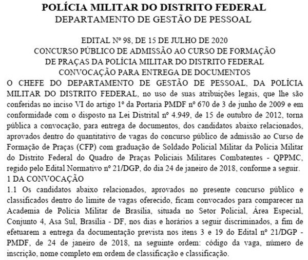 Extrato DODF 17/07/2020