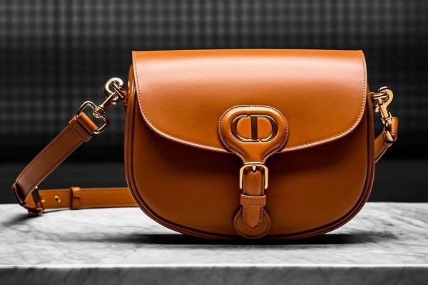 christian dior brown leather bolsa