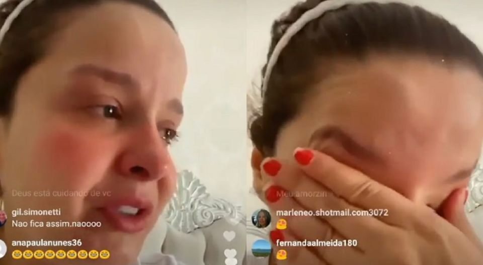 Maiara chora ao falar de término com Fernando Zor