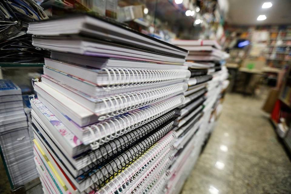 Cadernos e livros
