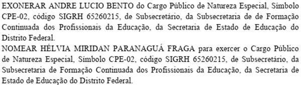 Hélvia Paranaguá vai assumir o cargo de subsecretária de Formação Continuada dos Profissionais da Educação