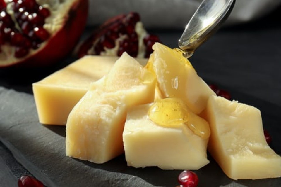 grana padano com mel