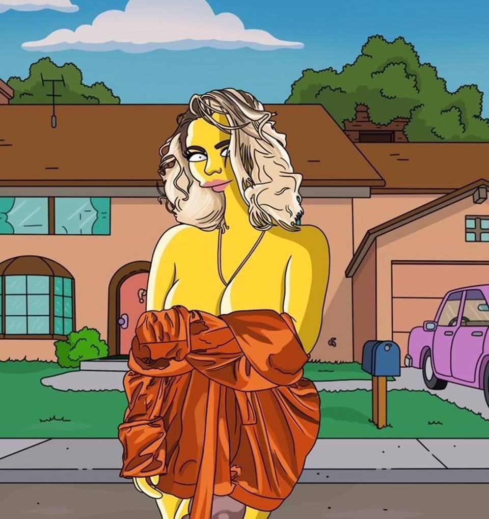 Playmate Lu Duarte em Os Simpsons