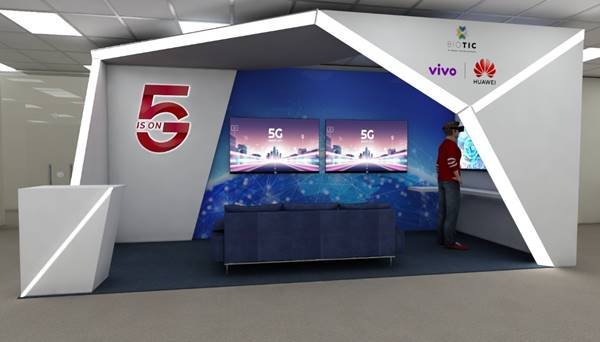 Maquete 3D do laboratório 5G do Biotic