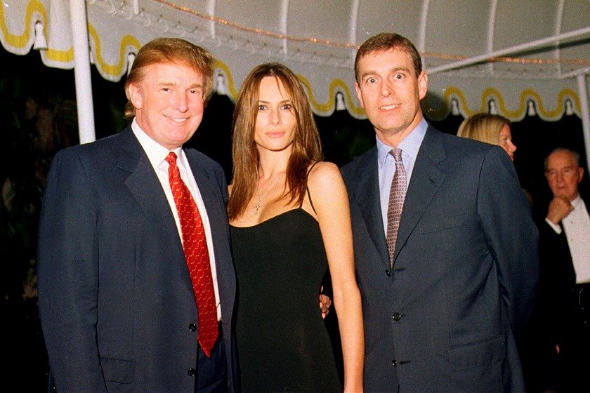 Donald Trump, Melania Trump e príncipe Andrew
