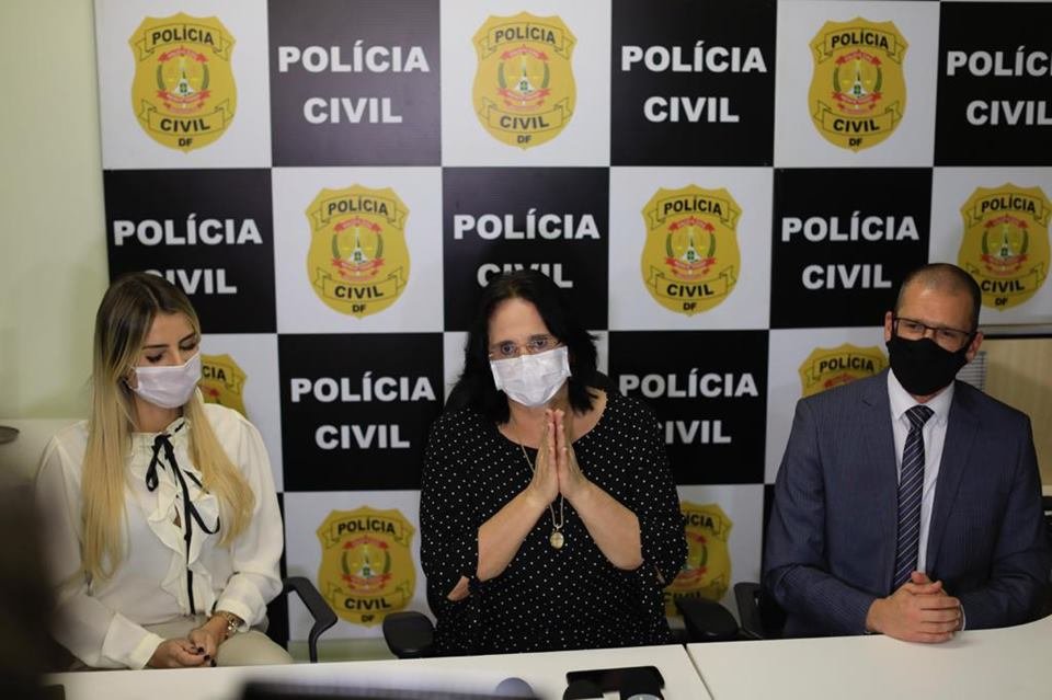 Damares na 12ª DP, Taguatinga, caso do pedófilo que fez 60 vítimas
