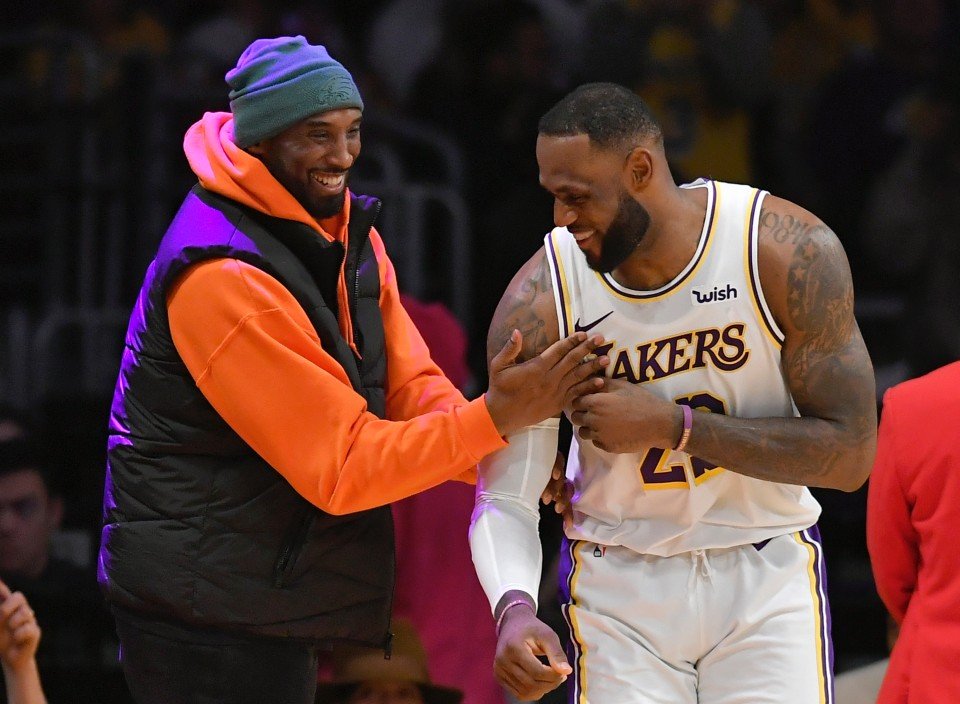 Los Angeles Lakers LeBron James Kobe Bryant