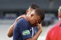 Mbappé chorando