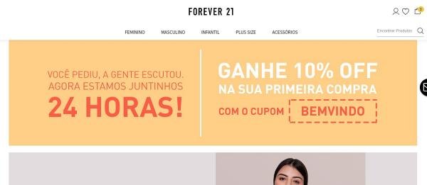 Confira os destaques do e-commerce da Forever 21, recém-lançado no Brasil