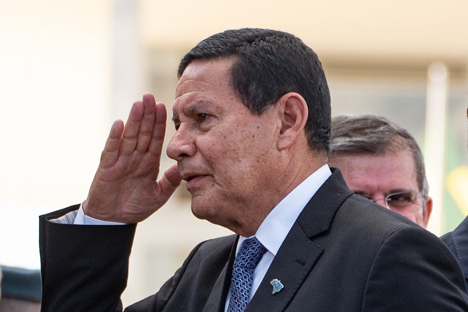 O vice-presidente Hamilton Mourão