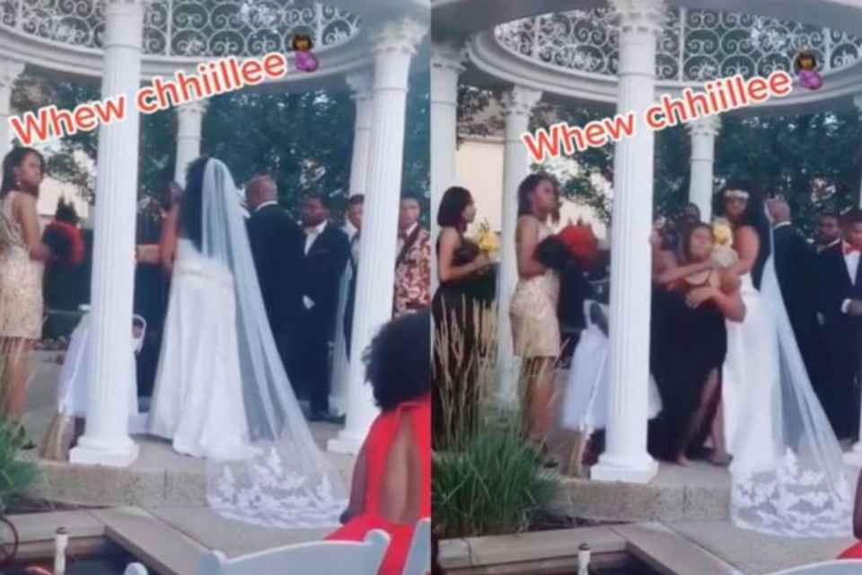 Mulher invade casamento e diz estar grávida de noivo