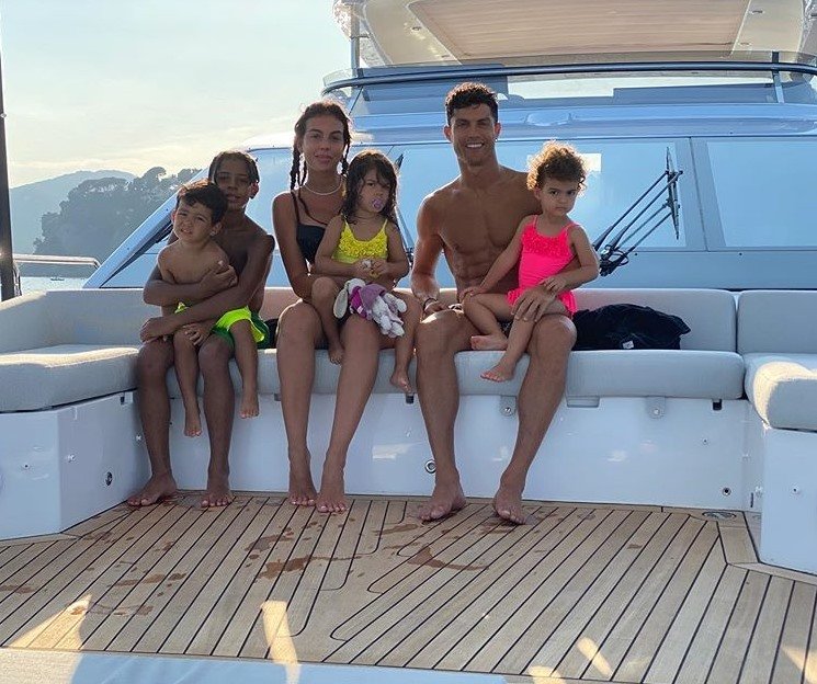 Cristiano Ronaldo e a família