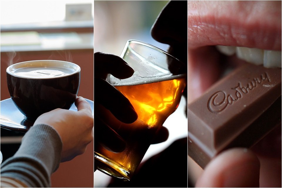 Chocolate, café e álcool entenda quando o consumo deles é excessivo