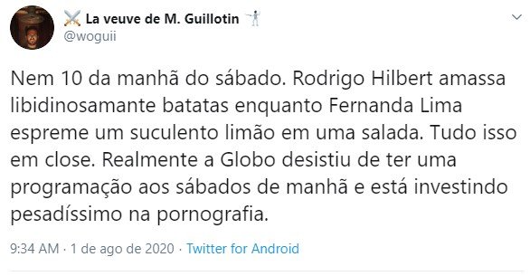 Rodrigo Hilbert e Fernanda Lima viraram assunto no Twitter