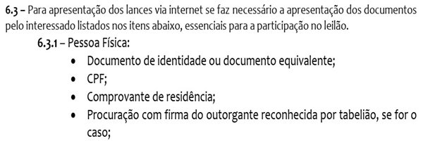 Extrato Edital Leilão 03/20 Detran-DF