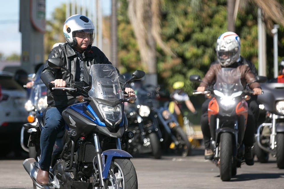Jair Bolsonaro de moto