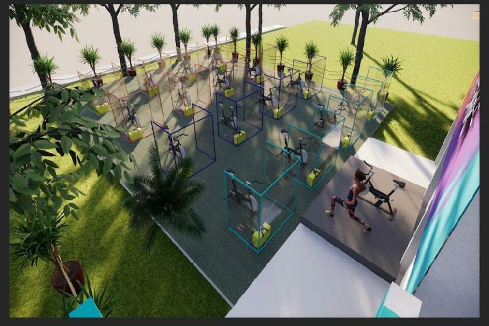 Novo normal: academia da Asa Sul inova com aulas de spinning ao ar livre – Metrópoles