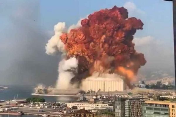 Explosão no líbano