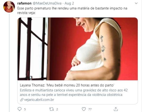 thread entre rafa mon e layana thomaz