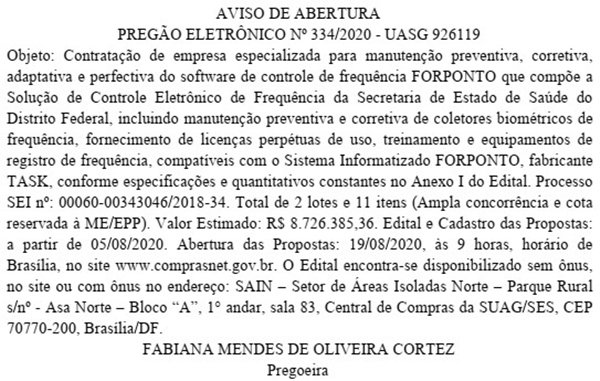 Extrato DODF 05/08/2020