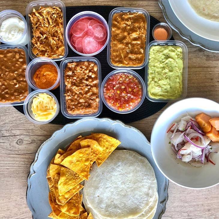 Combo de comida mexicana