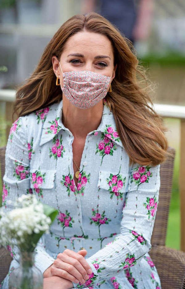 kate middleton de máscara