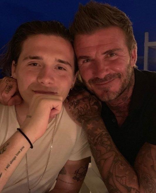 Brooklyn e David Beckham