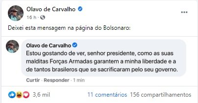 Bolsonaro e Olavo