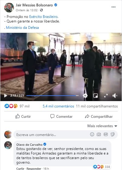 Bolsonaro e Olavo