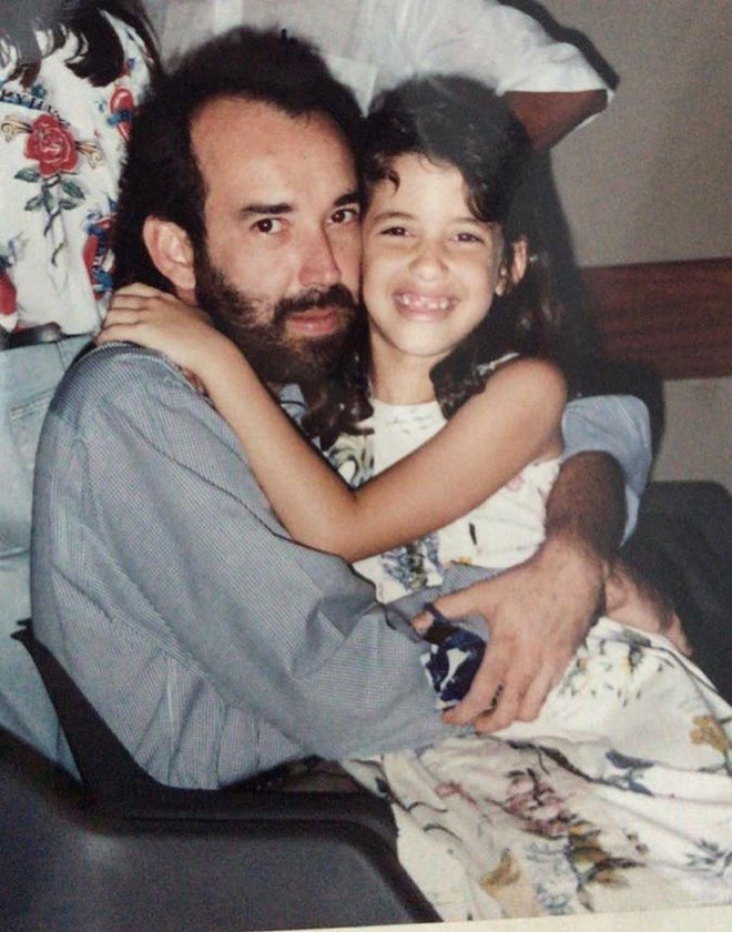 Camila Coutinho com o pai Marcelo Valença