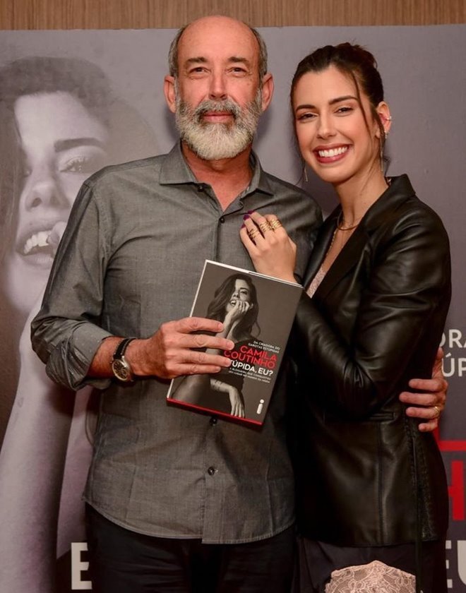 Camila Coutinho com o pai Marcelo Valença
