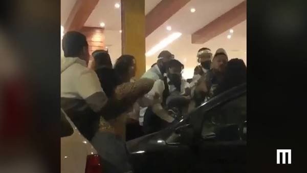 briga em bar