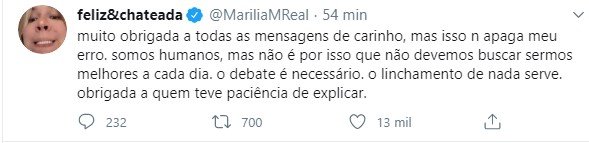 Marilia Mendonça no Twitter