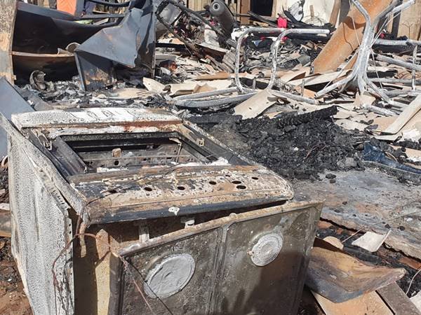 Barraco destruído