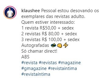 Ex-Dominó coloca revistas adultas à venda