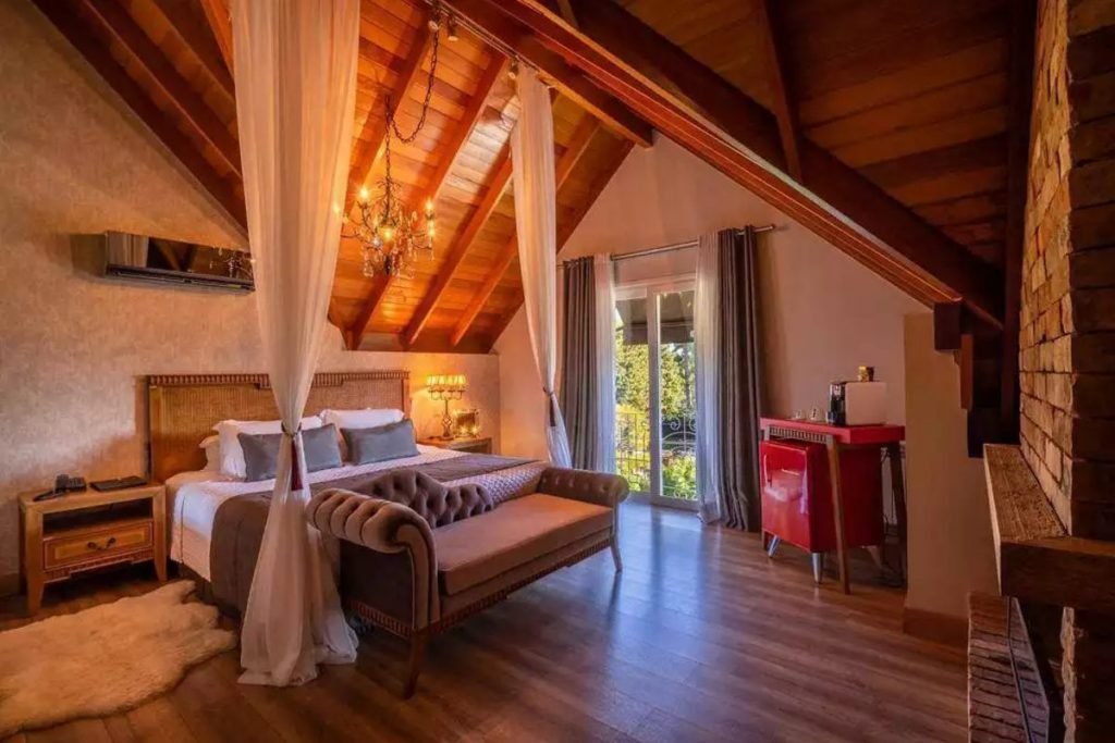 Quarto do Hotel Valle D'Incanto, Gramado, Rio Grande do Sul