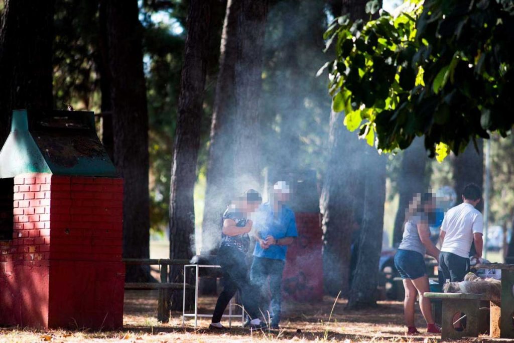 Parque da cidade no sábado (15/8) em meio a pandemia
