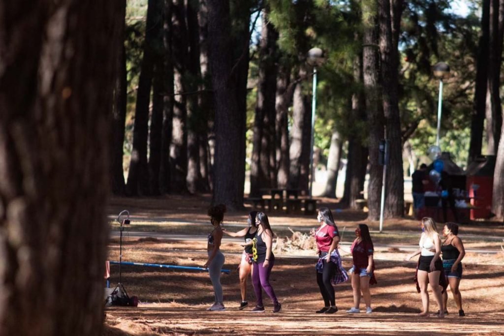 Parque da cidade no sábado (15/8) em meio a pandemia