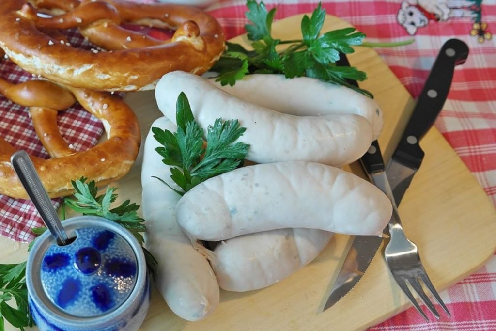 salsicha e pretzel