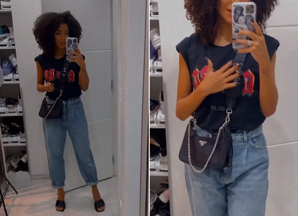 Brunna Gonçalves mostra bolsa