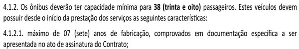 Edital TCB Transporte Escolar