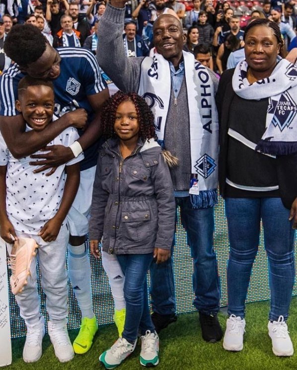 Davies e sua família