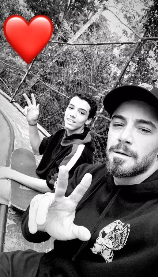 Felipe Titto e o filho