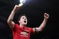 Harry Maguire com braçadeira de capitão