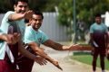 nino e Fred em treino do Fluminense