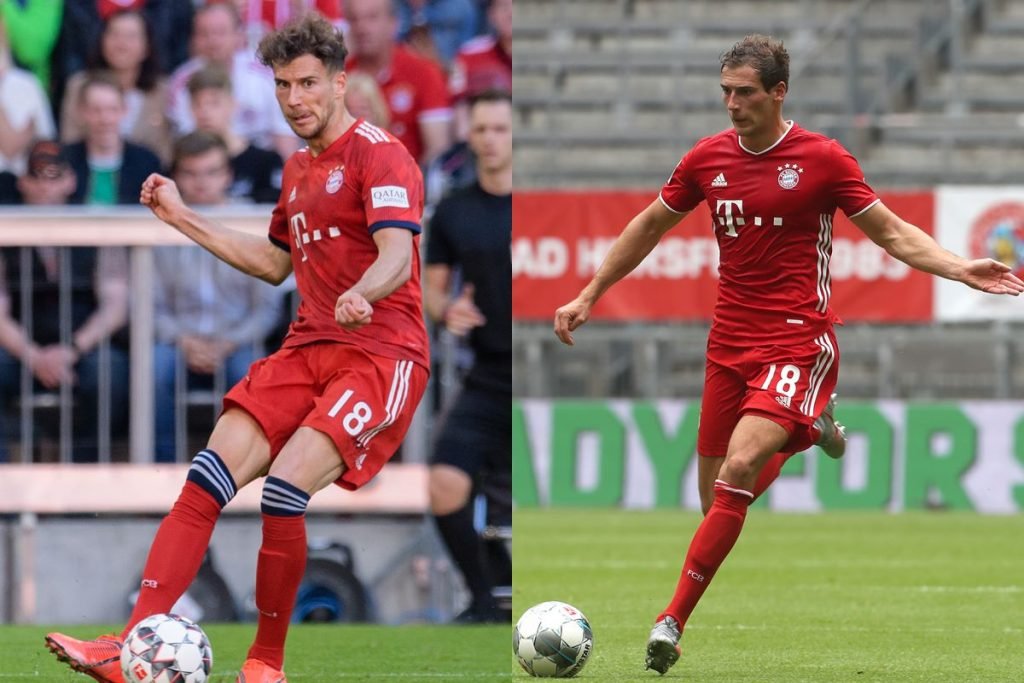 Goretzka antes e depois