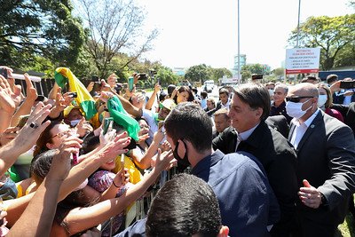 Presidente Jair Bolsonaro participa da Cerimônia de retomada do Alto Forno 1 da Usina de Ipatinga