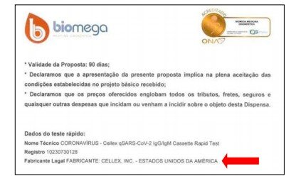Trecho do processo da Operação Falso Negativo