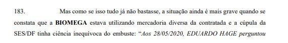 Trecho do processo da Operação Falso Negativo