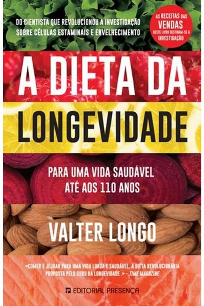 Livro A Dieta da Longevidade - Valter Longo